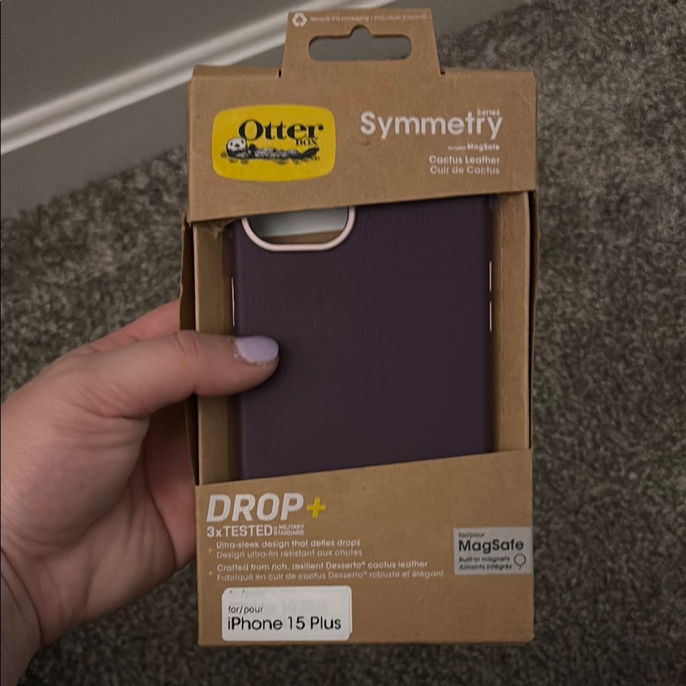 OtterBox Symmetry Series Case for iPhone 15 Plus - Purple